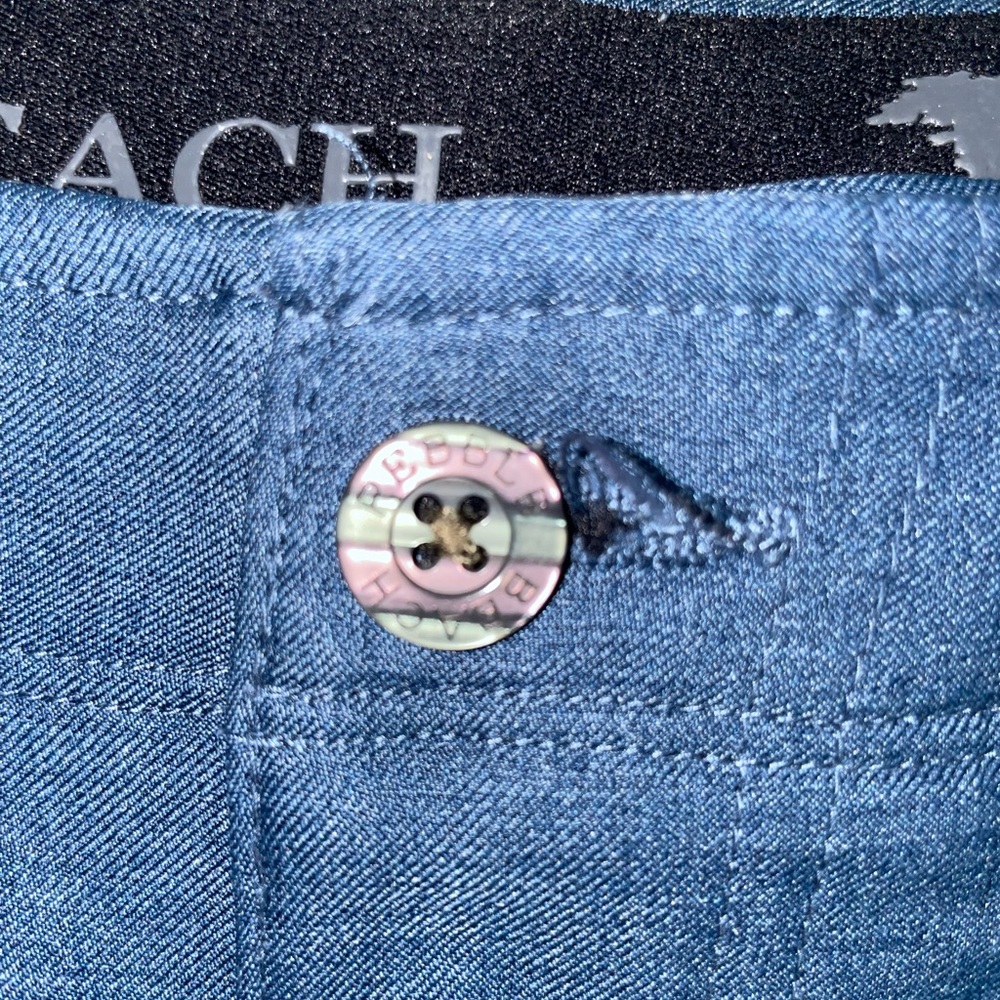 EUC Mens Navy Blue Pebble Beach Golf Shorts Size 38 - Picture 3 of 7